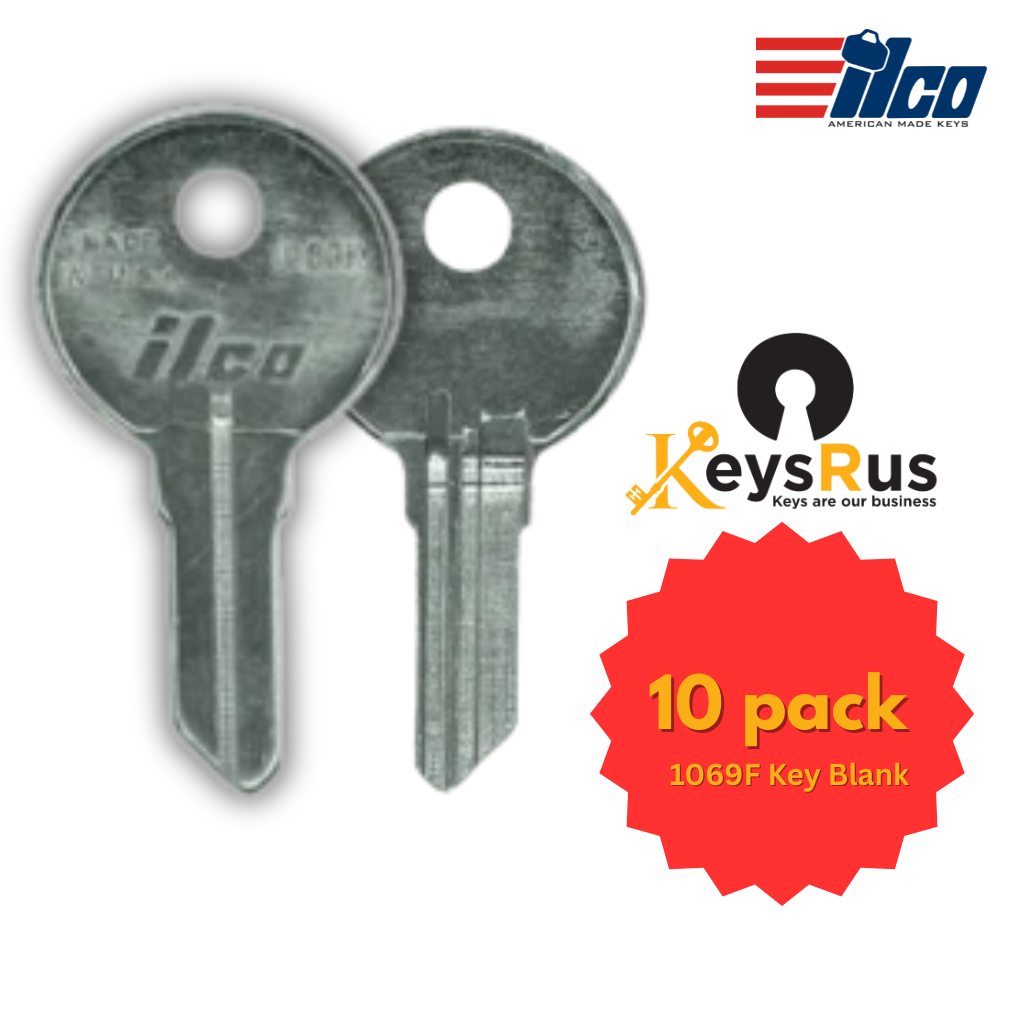 1069F Key Blank – Mailbox Keyway – 10-Pack – ILCO