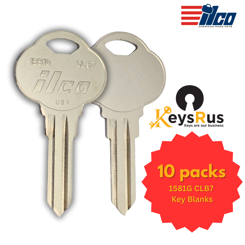 1581G / CLB7 Key Blank – High-Security – 10-Pack – ILCO