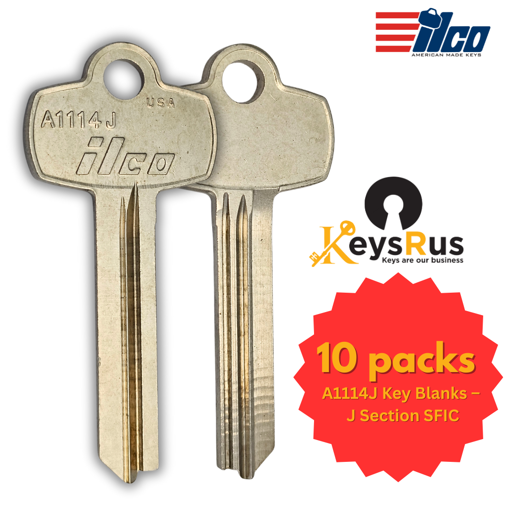 A1114J SFIC Key Blank – J Section – 10-Pack – ILCO