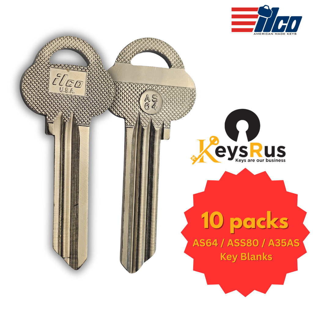 AS64 / ASS80 / A35AS Key Blank – ASSA Keyway – High-Security – ILCO