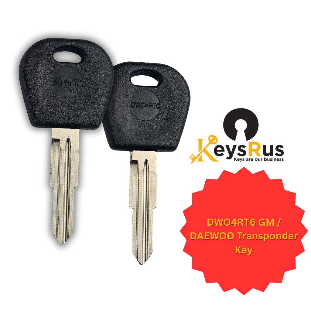 DWO4RT6 GM / DAEWOO Transponder Key – Replacement Key for TP08DAE-3D.P1 / DW04RT6