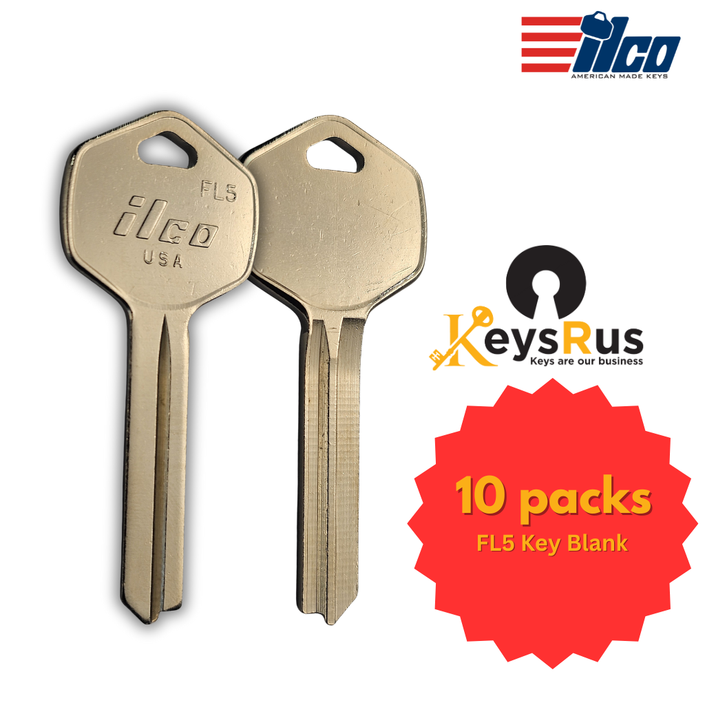 FL5 Key Blank – Falcon Furniture & Mailbox Keyway – 10-Pack – ILCO