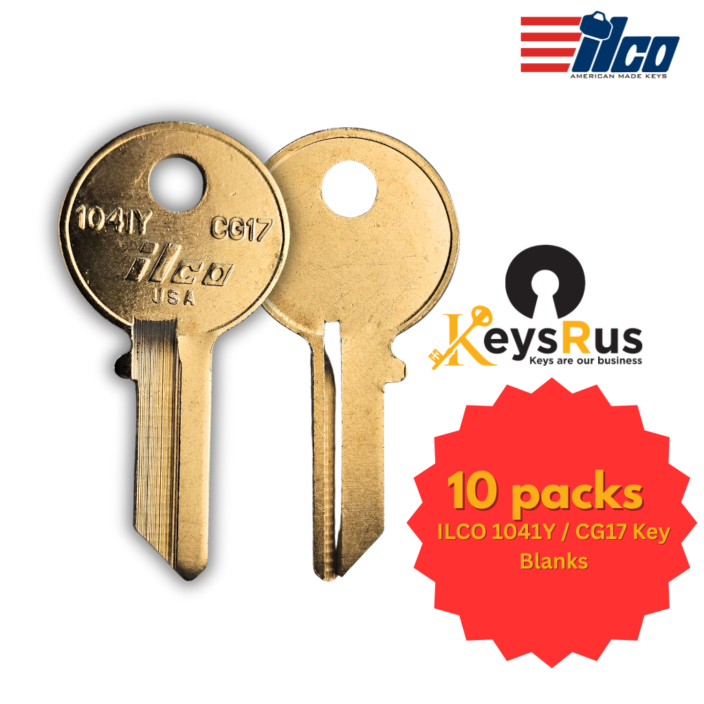 1041Y / CG17 Key Blank – BR – 10-Pack – ILCO