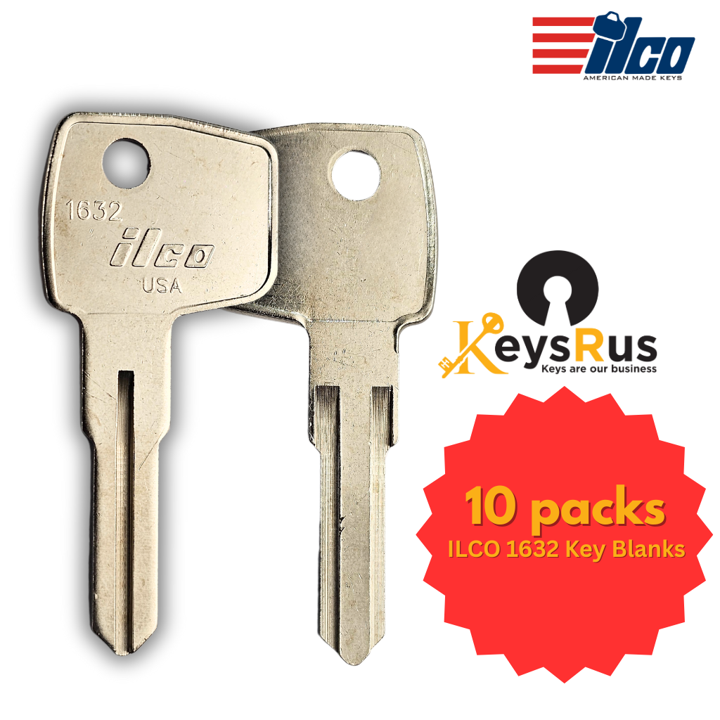 1632 Key Blank – Canada Post Mailbox Keyway – NP – 10-Pack – ILCO