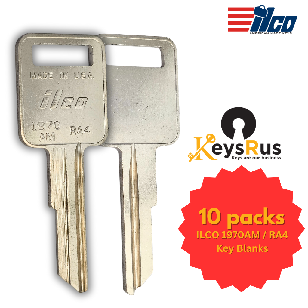 ILCO 1970AM / RA4 Key Blanks – 10/Pack