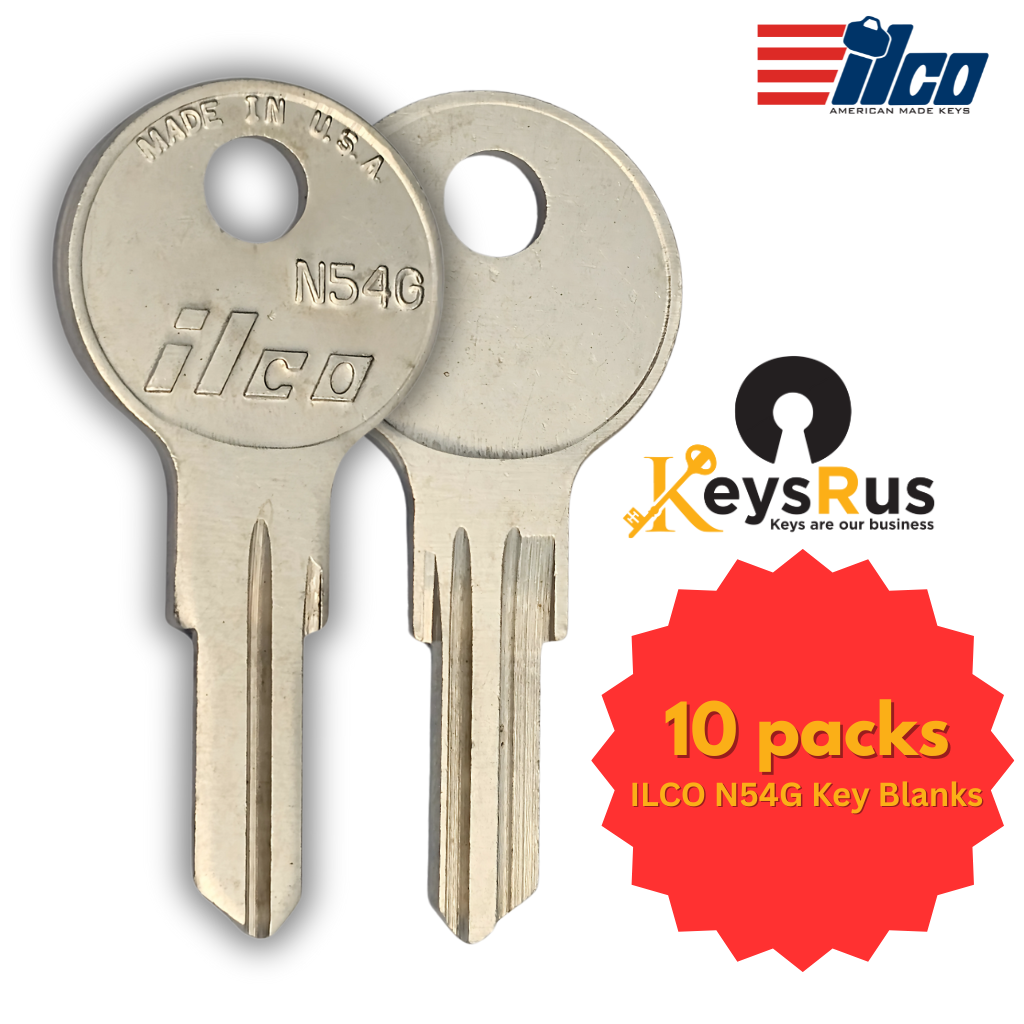 N54G Key Blank – Furniture Keyway – NP – 10-Pack – ILCO