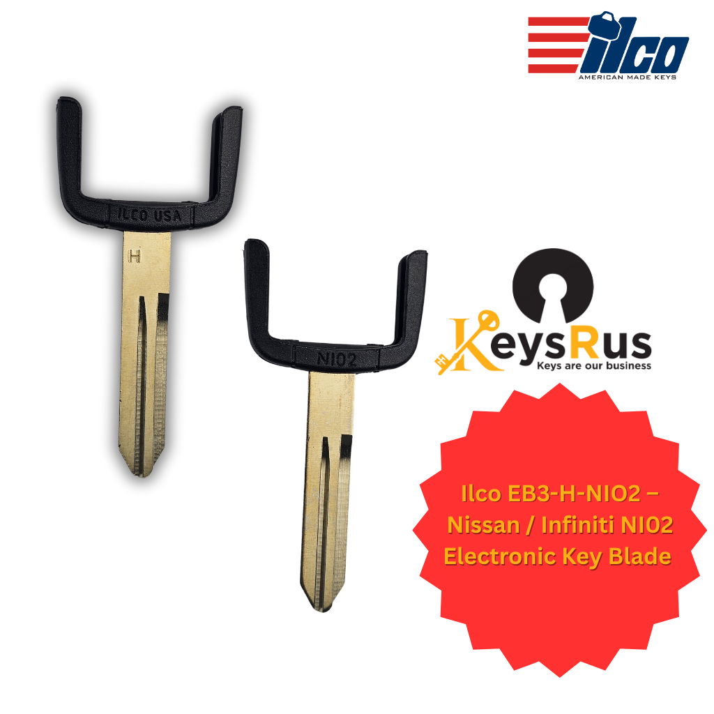 Ilco EB3-H-NIO2 – Nissan / Infiniti NI02 Electronic Key Blade | Replacement for Modular Remote Heads