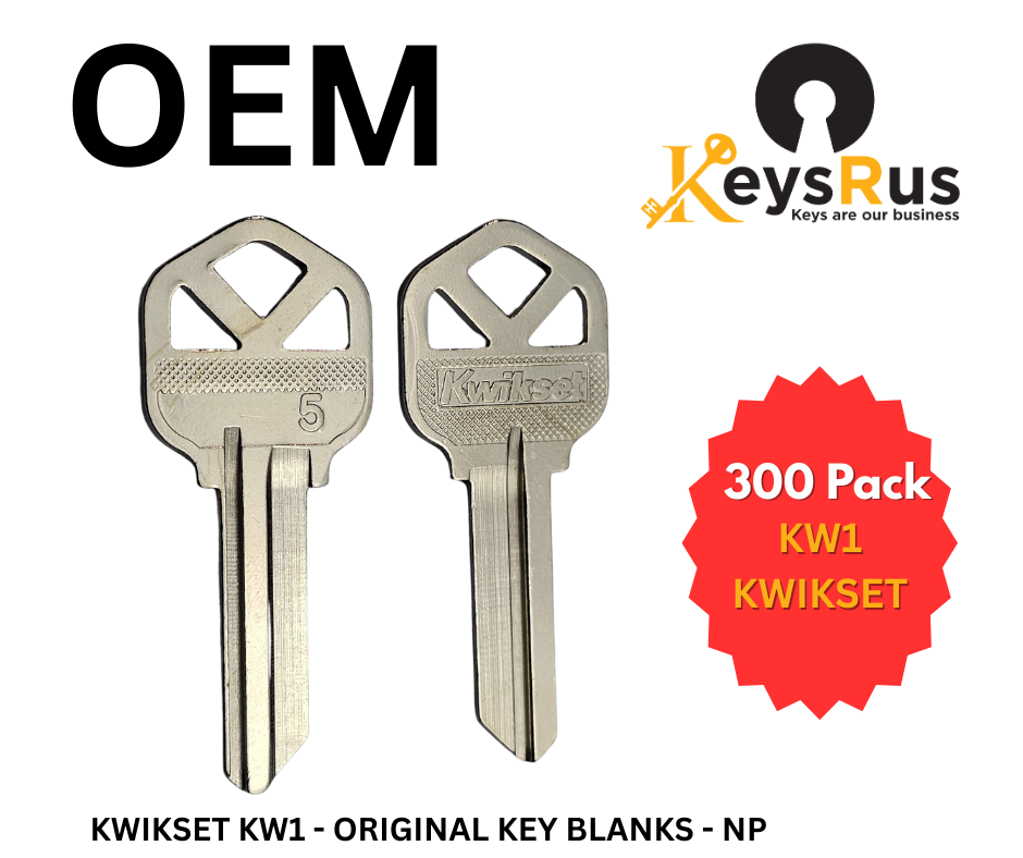KW1 OEM Key Blank – NP – 300-Pack – Kwikset