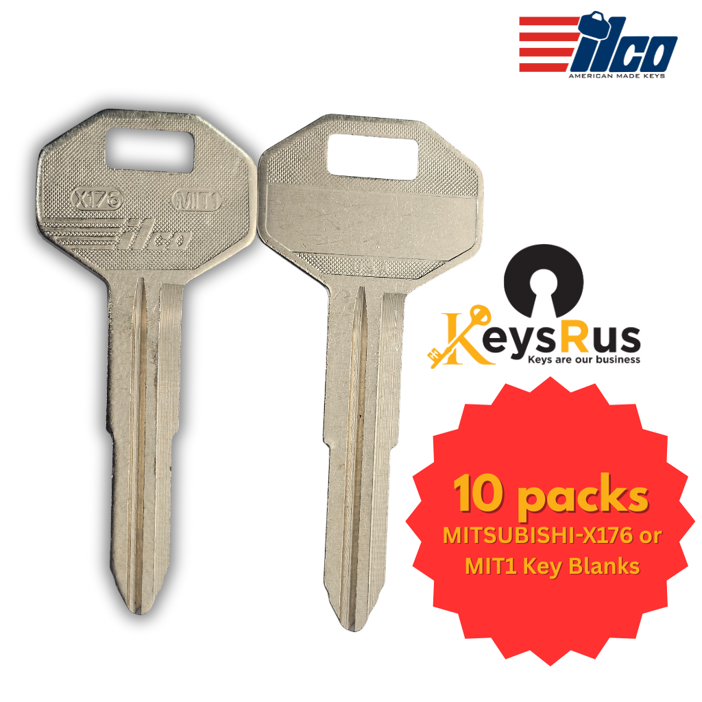 MITSUBISHI-X176 or MIT1 key blank for Chrysler Mitsubishi trucks 10/pack ILCO