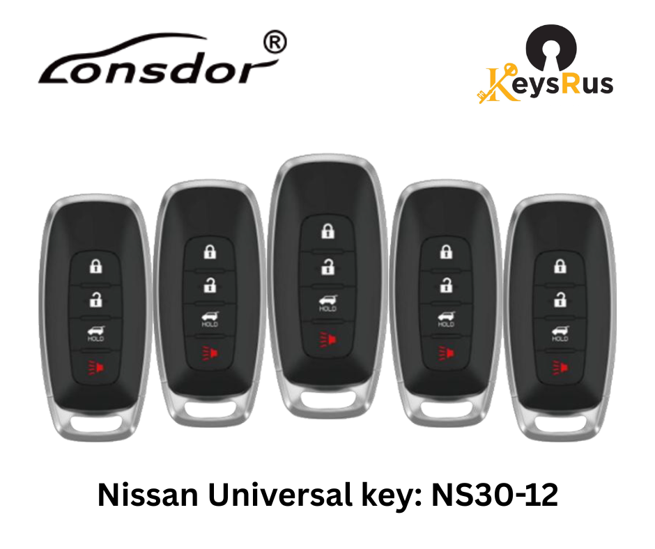 LONSDOR Nissan Style 4-Button Universal Smart Key – NS30-12 ID46+ID47+ID4A