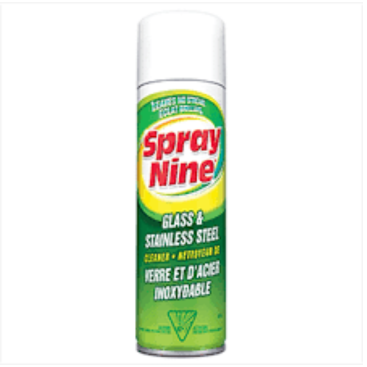 Spray Nine® Glass & Stainless Steel Cleaner - 600g Aerosol