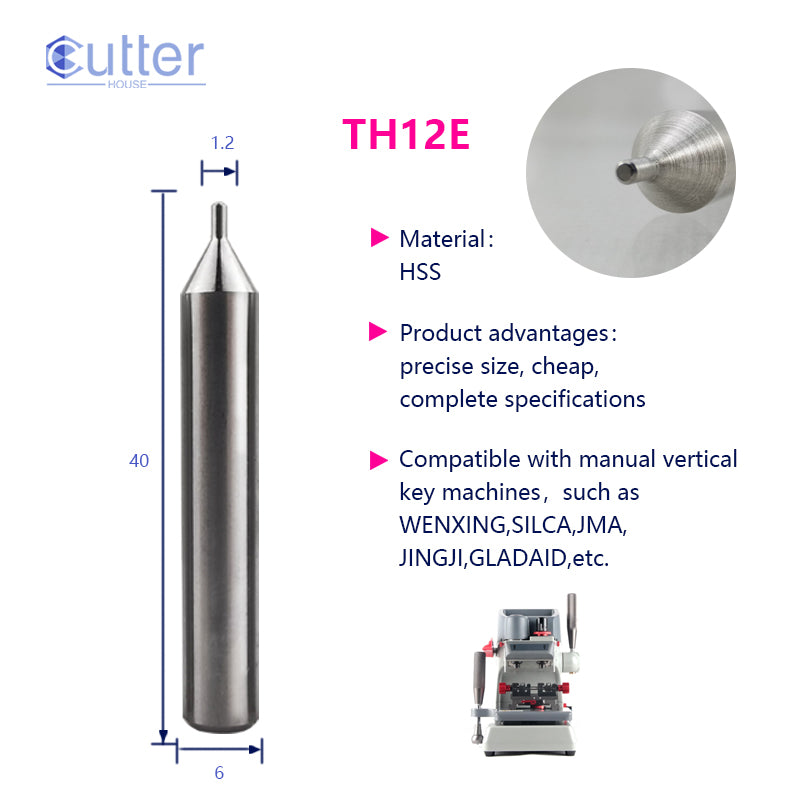 CutterHouse – Carbide Tracers (1.0mm / 1.5mm / 2.0mm / 2.5mm) – Compatible with Xhorse, Silca, Triton, Wenxing & More