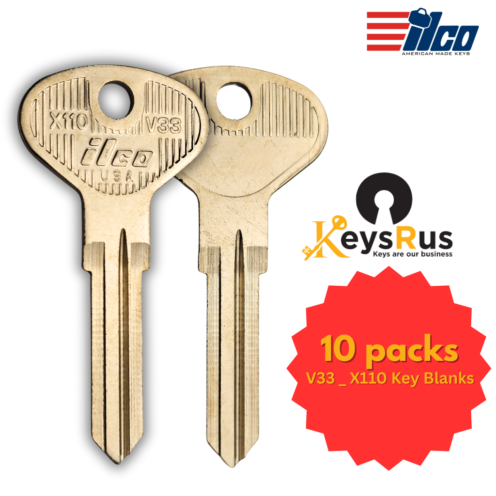 V33 / X110 Key Blanks for Volkswagen 10/Pack – Durable Replacement Blanks | Canada