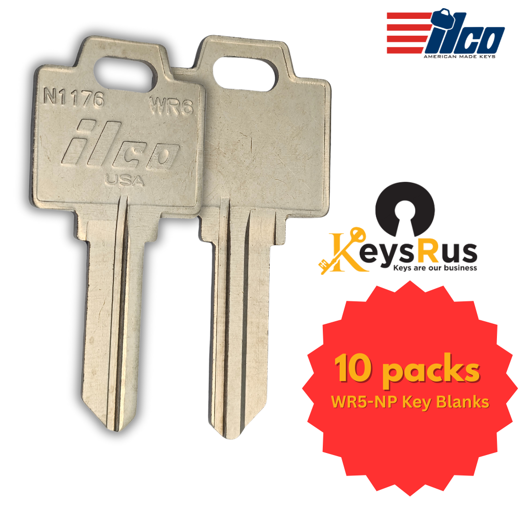 WR6 / N1176 Key Blank – Weiser WR6 Keyway – 10-Pack