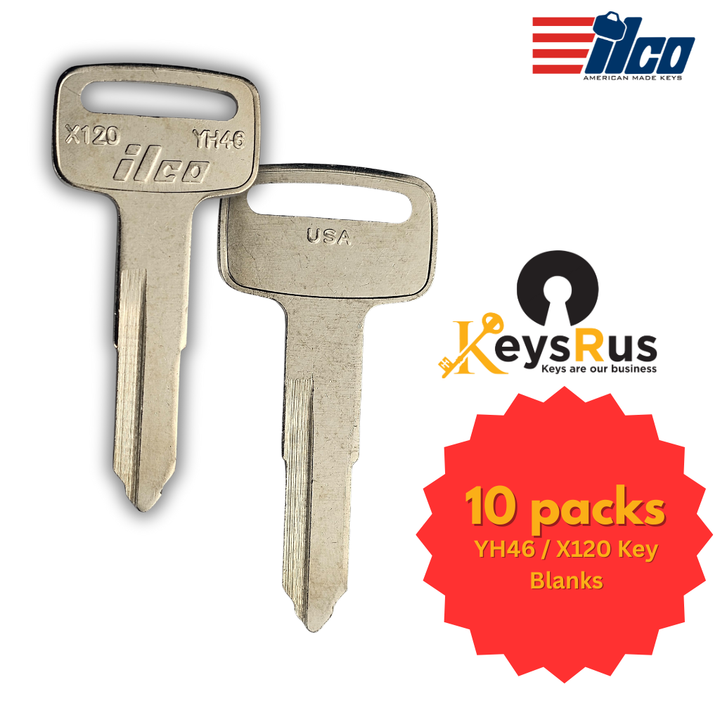 YH46 / X120 Key Blanks – Bombardier, Can-Am, Kawasaki, Polaris, Suzuki, Yamaha – 10/Pack