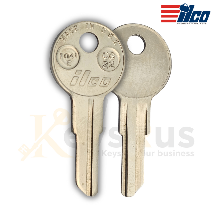 1041E / CG22 Key Blanks, 10-Pack, High-Quality Replacement Keys for Locks