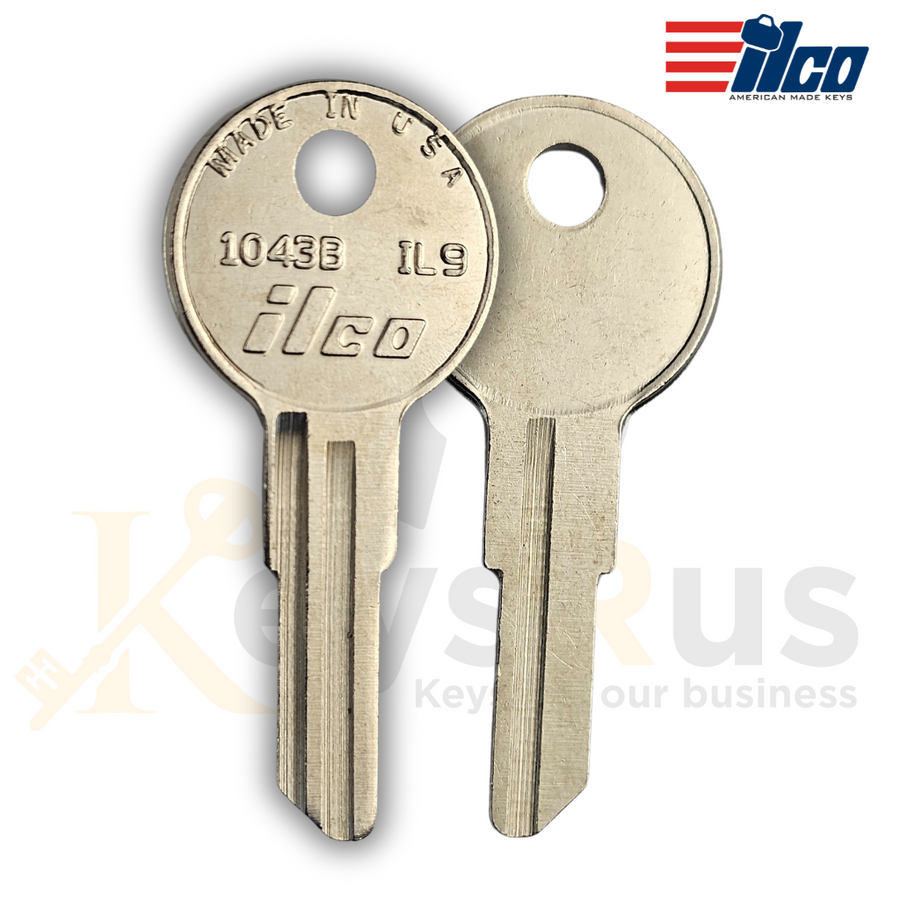 1043B / IL9 Key Blanks for Residential & Commercial Keys - 10 pack - ILCO Quality Replacement Keys