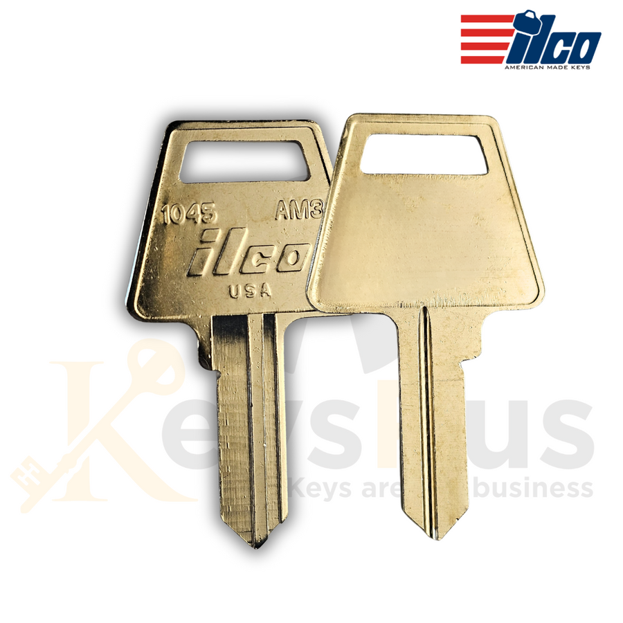 1045 / AM3 Key Blank, 10-Pack, High-Quality for Locksmiths & Security Professionals