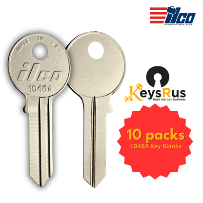 1046A Key Blank – Padlock Keyway – 10-Pack – ILCO