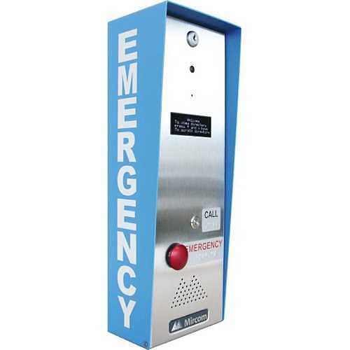 Mircom TX3-EMER-1S-C – TX3 Series Emergency Phone Station, Wall or Pole Mounted