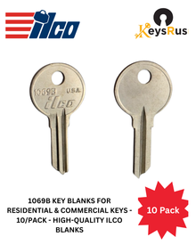 1069B Key Blanks for Residential & Commercial Keys - 10/Pack - High-Quality ILCO Blanks