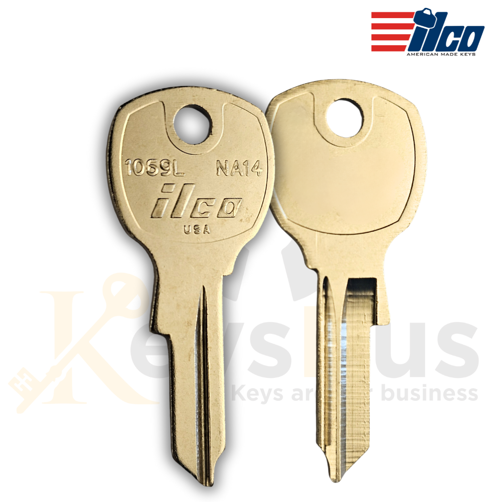 1069L / NA14 Mailbox Key Blank, 50-Pack, High-Quality Replacement Keys for Mailboxes