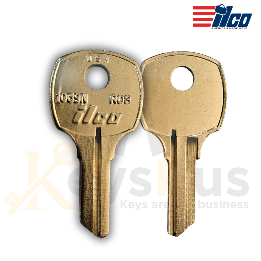 1069N / RO3 Furniture and Cabinet Key Blank, 10 pack