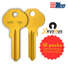 M20 | ILCO 1092-6000 Master High-Security Key Blank - 10 Pack