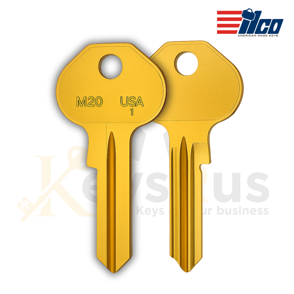 M20 | ILCO 1092-6000 Master High-Security Key Blank - 10 Pack