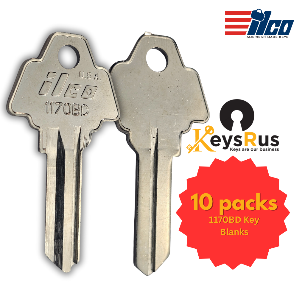 1170BD Key Blank – High-Security – 10-Pack – ILCO