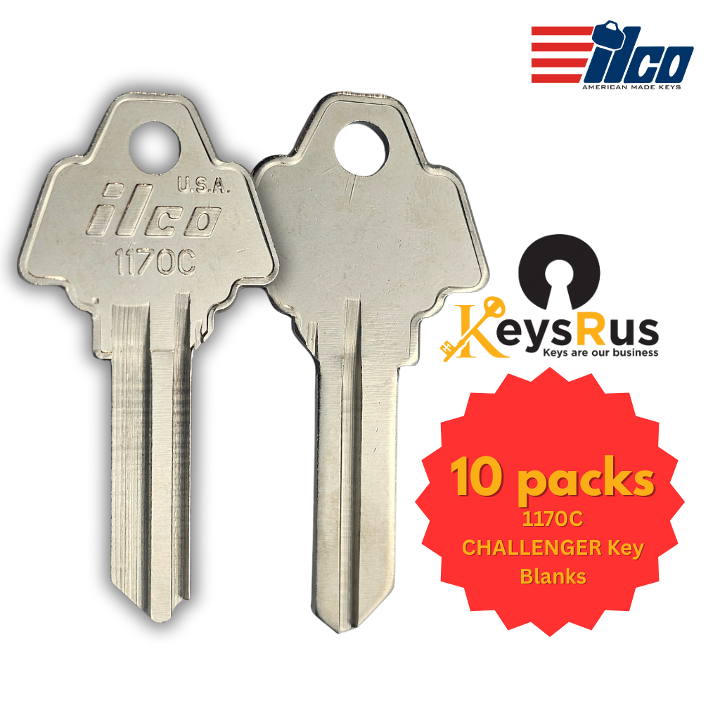 1170C Key Blank – Challenger Keyway – High-Security – 10-Pack – ILCO