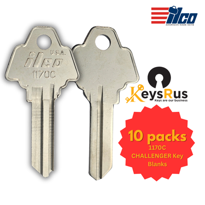1170C Key Blank – Challenger Keyway – High-Security – 10-Pack – ILCO