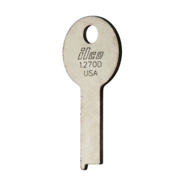 1270D Key Blanks for sAFEs - 10 pack - Genuine ILCO, Nickel-Plated Steel, Made in USA