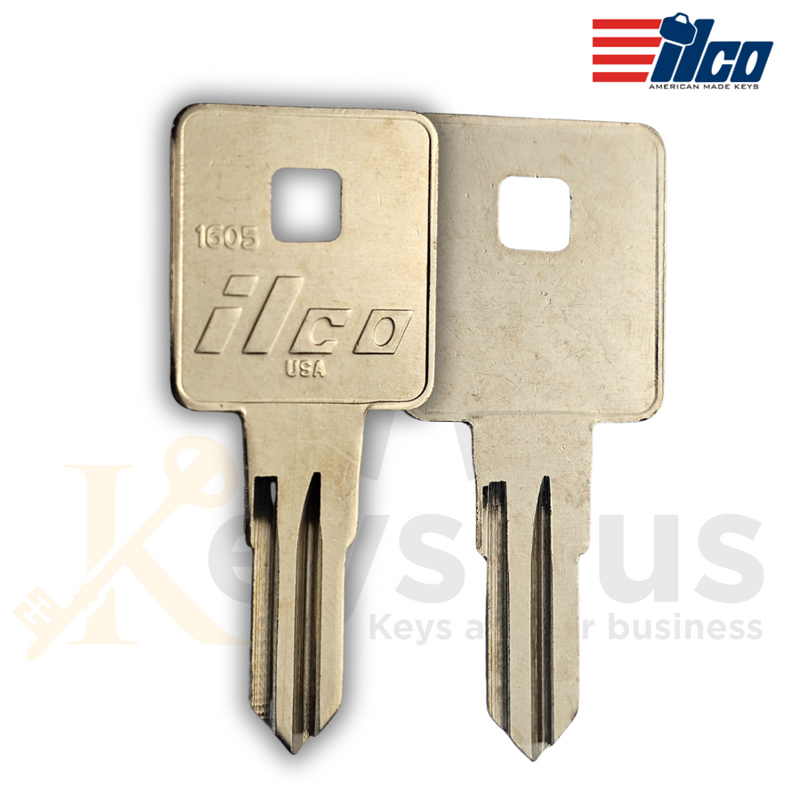 1605 Key Blanks for Toolbox Keys, 10 Pack, Durable Brass Key Blanks for Toolboxes