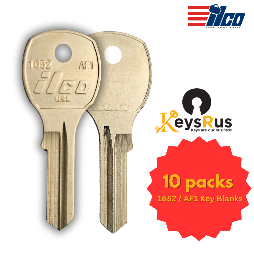 1652 / AF1 Key Blank – Mailbox Keyway – 10-Pack – ILCO