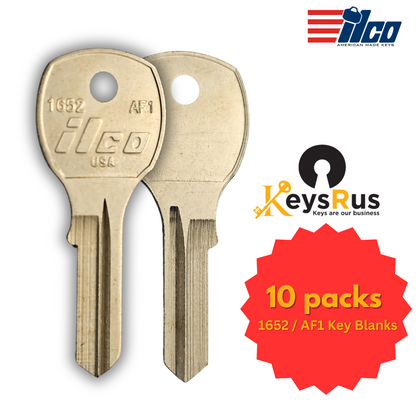 1652 / AF1 Key Blank – Mailbox Keyway – 10-Pack – ILCO