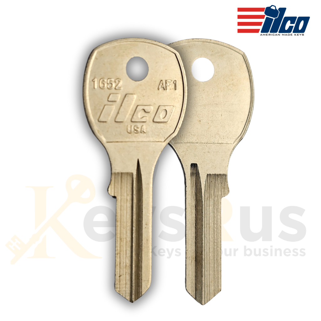 1652 / AF1 Key Blanks, 10 Pack, ILCO, Mailbox Key Blanks for Auth Florence Lock Systems