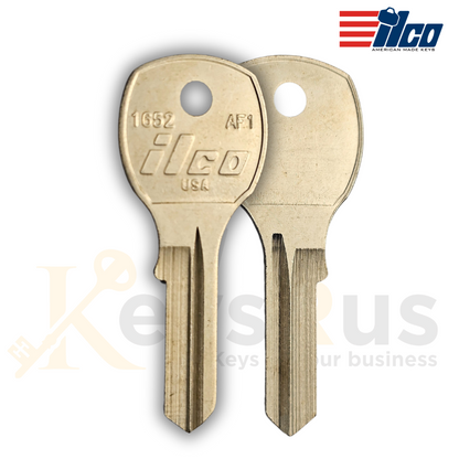 1652 / AF1 Key Blanks, 10 Pack, ILCO, Mailbox Key Blanks for Auth Florence Lock Systems
