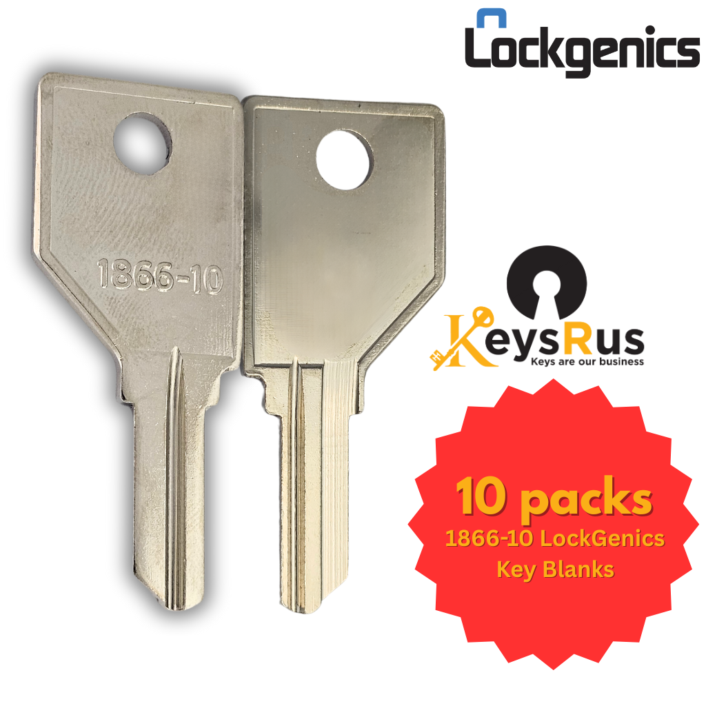 1866-10 Key Blank – 10-Pack – LockGenics