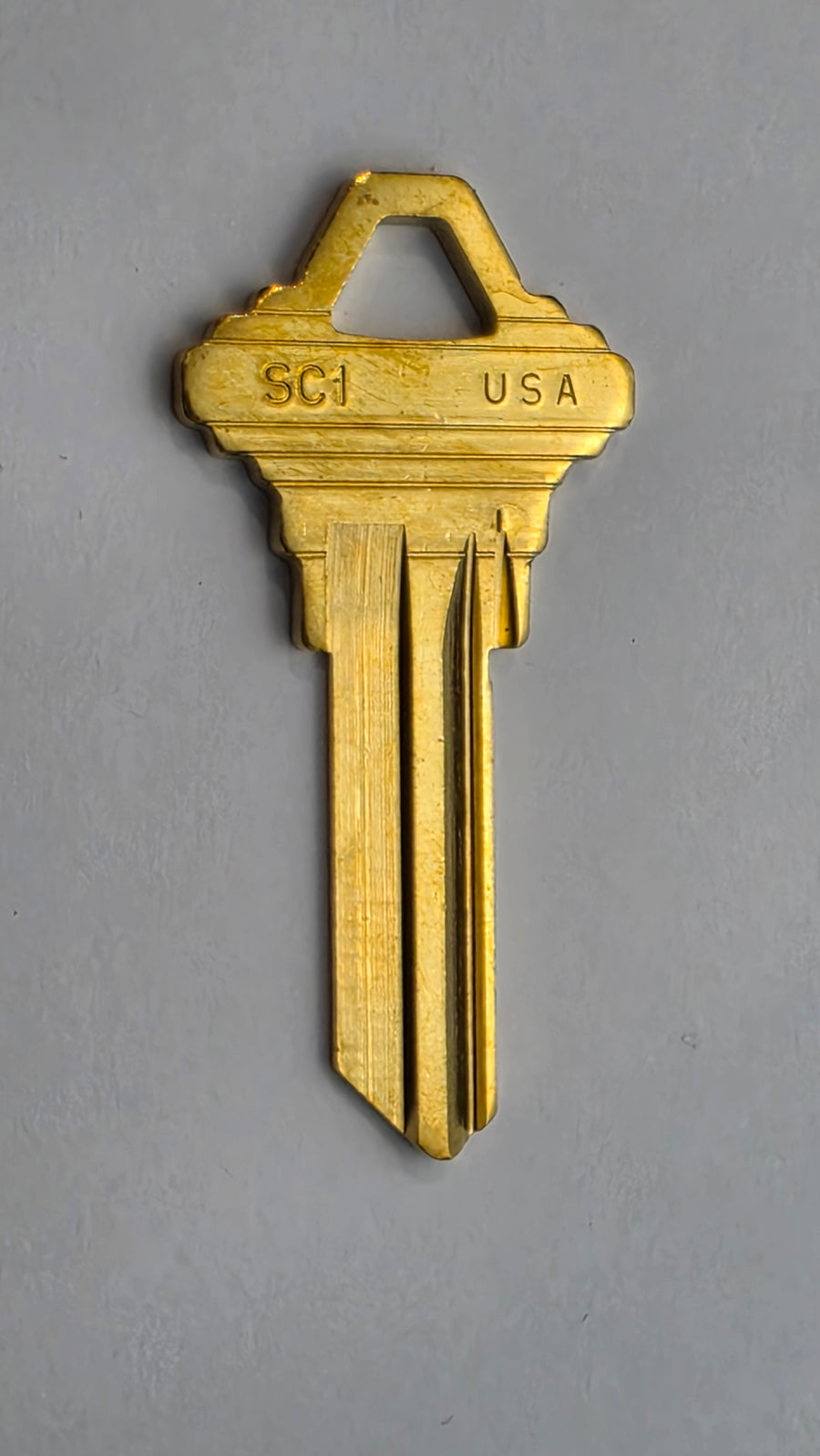 ILCO SC1 1145 Brass Key Blanks, 5-Pin, C Section, 250 Pack, Uncut for Schlage Locks