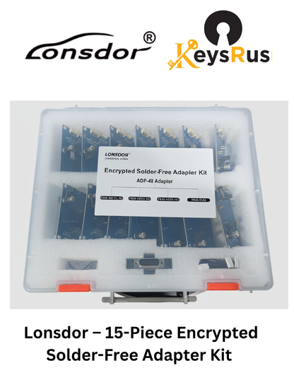 Lonsdor Encrypted Solder-Free Adapter Kit — ADP-40 (15-Piece)