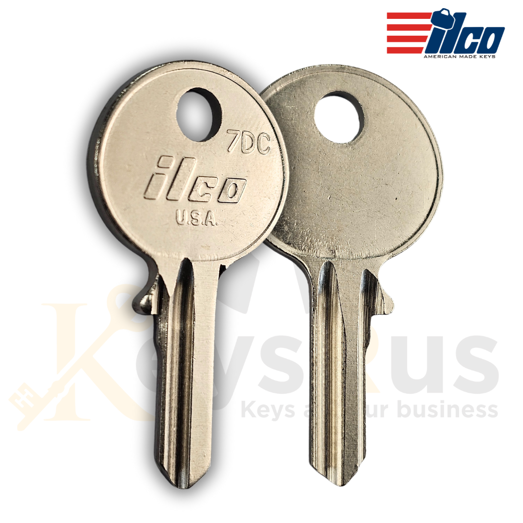 7DC Key Blanks for Autoquip, Citroen, Kubota, Snorkel, Terex & More – 10-Pack
