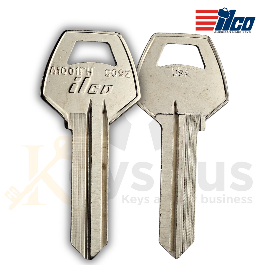 ILCO A1001FH / CO92 Key Blanks, 10 Pack