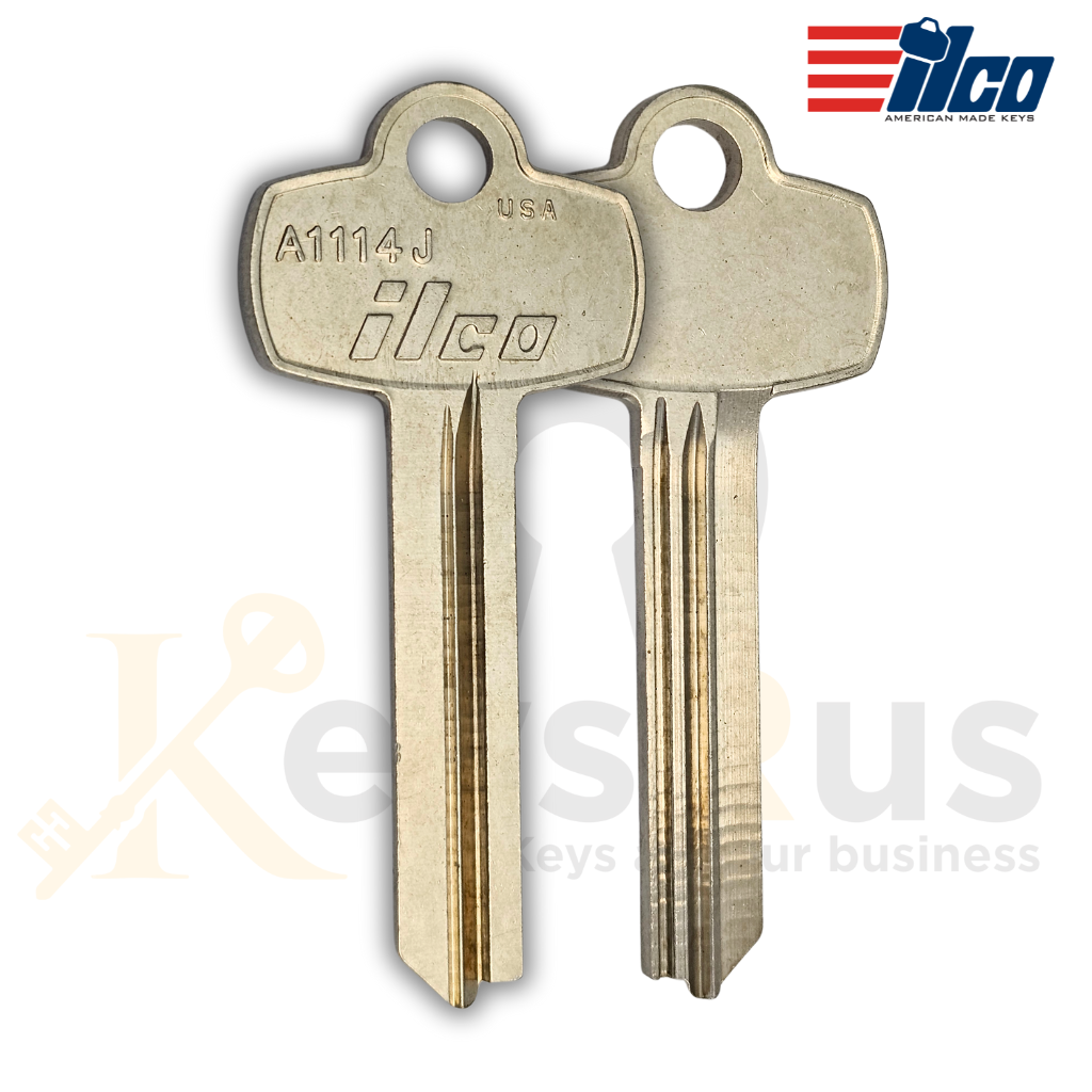 A1114J Key Blanks – J Section SFIC – 10-Pack | ILCO Compatible with Best Interchangeable Core Locks