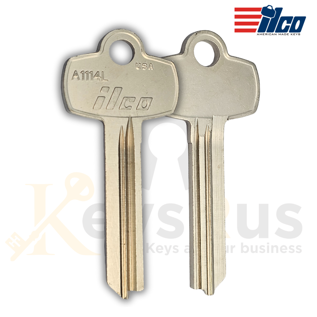 A1114L Key Blanks, L Section SFIC, 10-Pack, ILCO Compatible with Best Interchangeable Core Locks