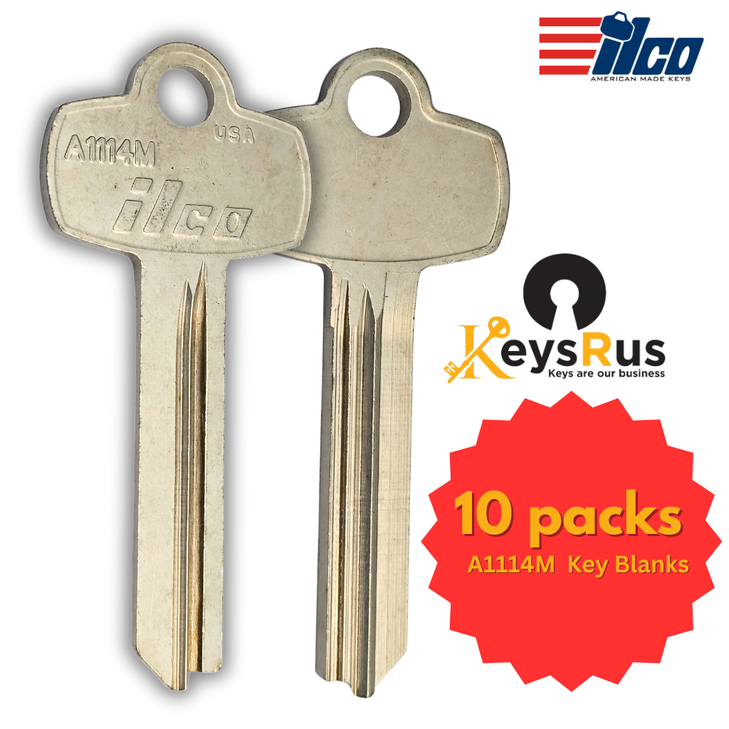 A1114M / 1A1M1 SFIC Key Blank – M Section – 10-Pack – ILCO