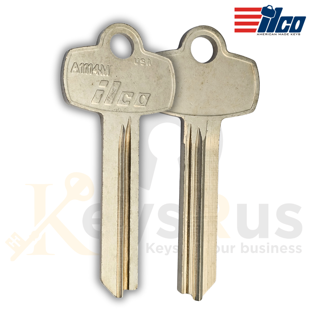 A1114M BEST 1A1M1 Key Blanks ILCO, 10 pack, Durable Key Blanks for Locksmiths