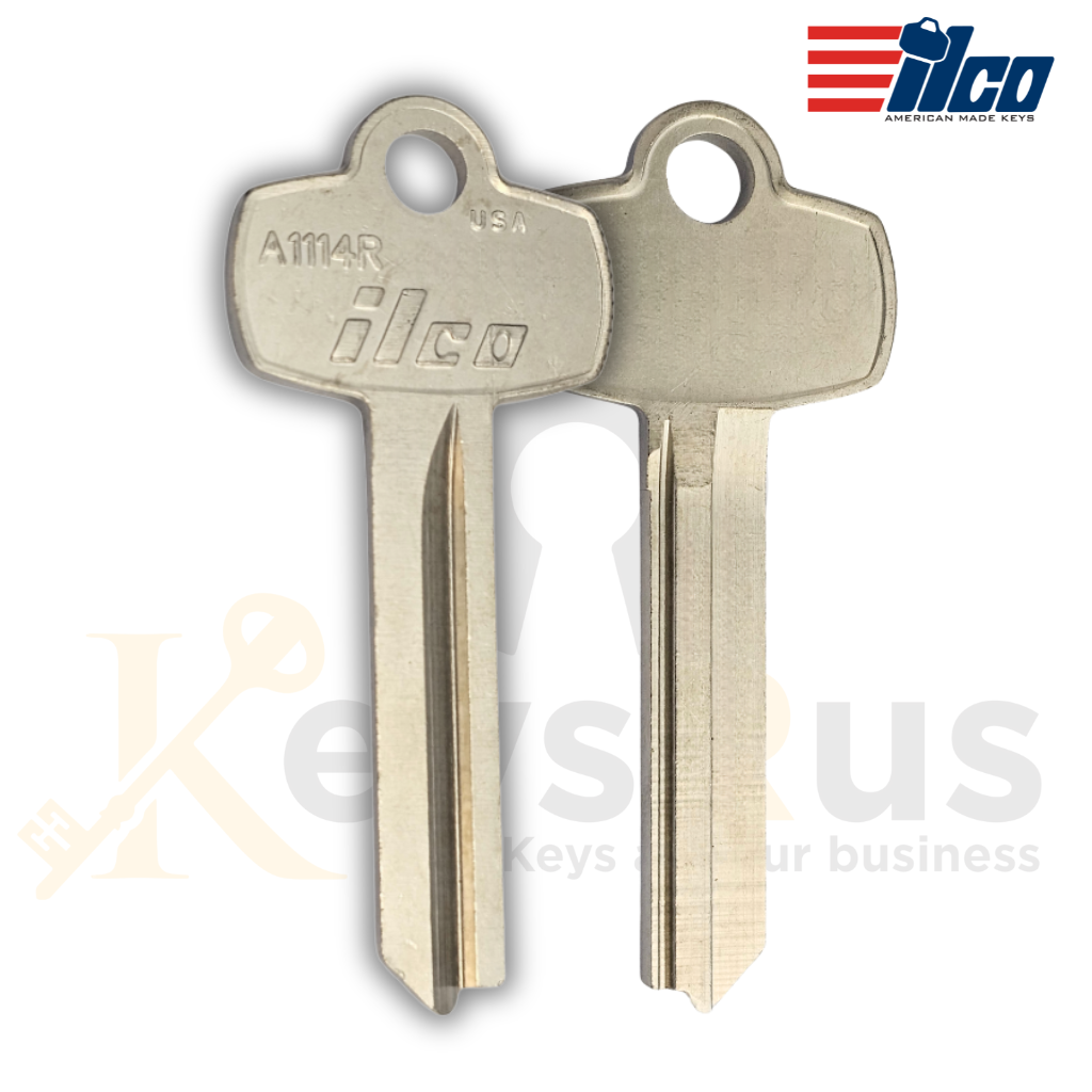 A1114R Key Blanks, R Section SFIC, 10-Pack, ILCO Compatible with Best Interchangeable Core Locks
