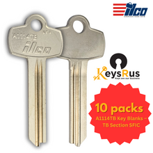 A1114TB Key Blanks – TB Section SFIC – 10-Pack | ILCO Compatible with Best Interchangeable Core Locks