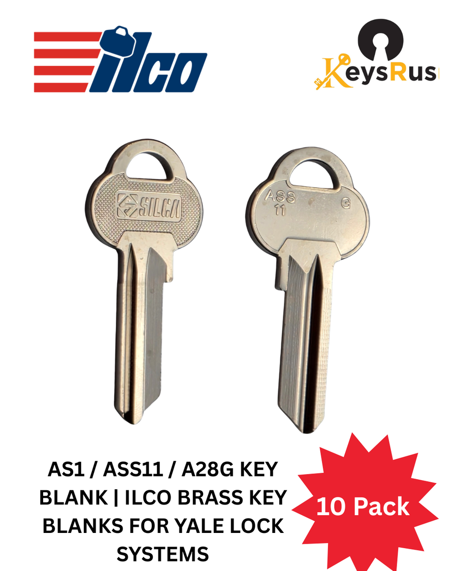 AS1 / ASS11-SI / A28G Key Blank - 10 pack ILCO